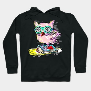 Owl with Skateboard Hoodie